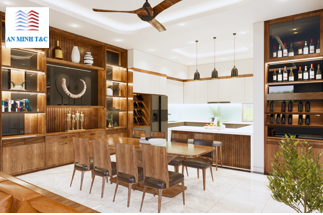 Mẫu nội thất phòng ăn cho biệt thự