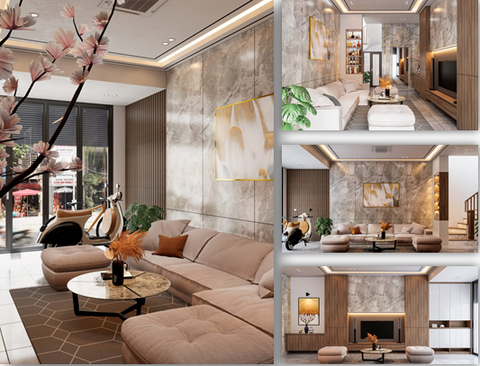 Nội thất nhà phố mẫu 02